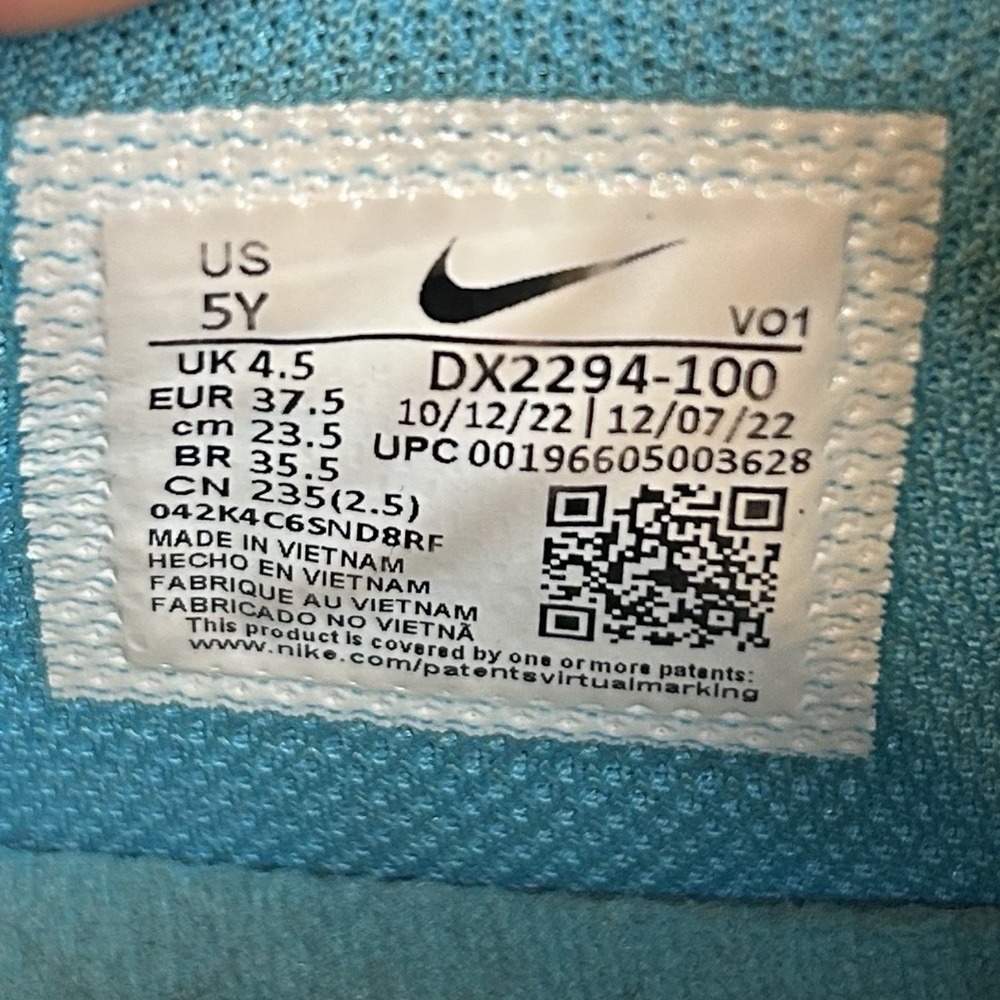 Nike Ja 1 Day One Citron Pulse Baltic Blue Kids Basketball Shoes DX2294-100 5Y - Picture 7 of 9